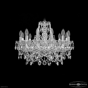 Хрустальная подвесная люстра Bohemia IVELE Crystal 1411/12/195 Ni