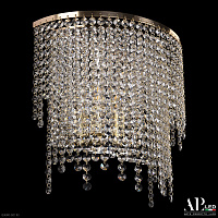 Бра хрустальное APL LED Rimini S500.B4.35-32.B.E14.Gold