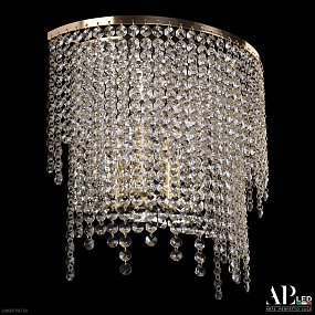 Бра хрустальное APL LED Rimini S500.B4.35-32.B.E14.Gold