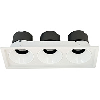 Встраиваемый светодиодный светильник 3x10W, 3000K Wertmark DORSUM WTD.O21.000.30.30