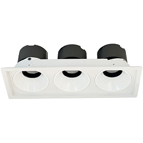 Встраиваемый светодиодный светильник 3x10W, 3000K Wertmark DORSUM WTD.O21.000.30.30