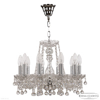 Хрустальная подвесная люстра Bohemia IVELE Crystal 108/10/141 Ni