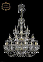 Большая хрустальная люстра Bohemia Art Classic 11.11.16+8+4.300.3d.XL-128.Gd.Sp