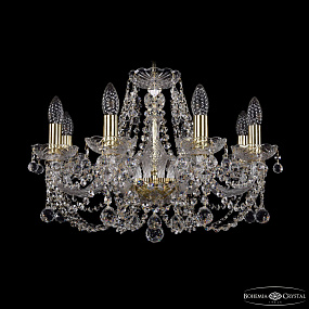 Хрустальная подвесная люстра Bohemia IVELE Crystal 1406/8/195 G Balls