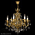 Люстра подвесная ARTGLASS LYRA BRASS ANTIQUE