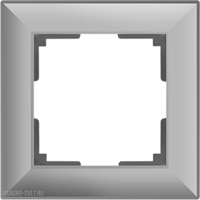 Рамка на 1 пост (серебряный) Werkel WL14-Frame-01