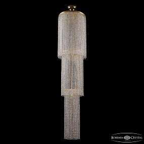 Каскадная хрустальная люстра Bohemia IVELE Crystal 2131/40-170/G