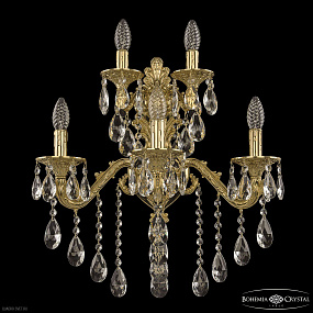Бра с хрусталем Bohemia Ivele Crystal Florence 7102B16/3+2/210 B G