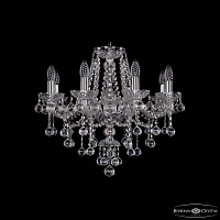 Хрустальная подвесная люстра Bohemia IVELE Crystal 1415/8/200 Ni Balls