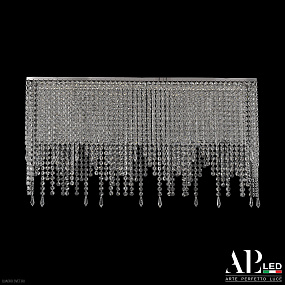 Большая хрустальная светодиодная люстра APL LED Rimini S512.0.80.G.3000