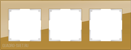 Рамка на 3 поста (бронзовый) Werkel WL01-Frame-03