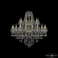 Большая хрустальная люстра Bohemia IVELE Crystal 1415/20+10/360/2d G
