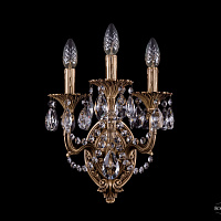 Бра литое с хрусталем Bohemia IVELE Crystal 1702B/3/110+150/C/FP