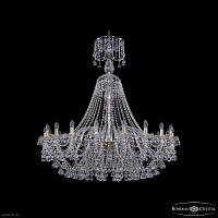 Большая хрустальная люстра Bohemia IVELE Crystal 1409/20/460/XL-136 G
