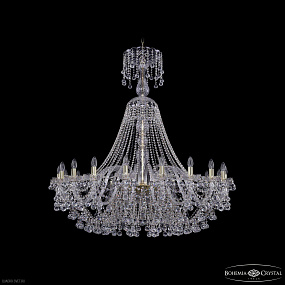 Большая хрустальная люстра Bohemia IVELE Crystal 1409/20/460/XL-136 G