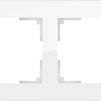 Рамка на 2 поста (белый,стекло) Werkel WL01-Frame-02