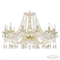 Хрустальная подвесная люстра Bohemia IVELE Crystal 107/12/300 G
