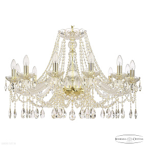Хрустальная подвесная люстра Bohemia IVELE Crystal 107/12/300 G