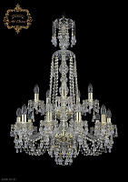 Большая хрустальная люстра Bohemia Art Classic 11.24.10+5.220.2d.XL-94.Gd.V0300