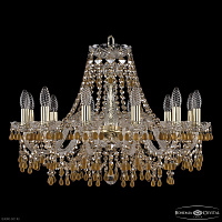 Хрустальная подвесная люстра Bohemia IVELE Crystal 1410/12/240 G V1003 R721