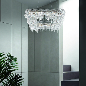Хрустальная потолочная светодиодная люстра APL LED Rimini S504.0.60.F.3000