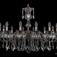 Литая подвесная люстра с хрусталем Bohemia IVELE Crystal 1702/14/335/A/NB