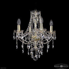 Хрустальная подвесная люстра Bohemia IVELE Crystal 1415/4/141 G