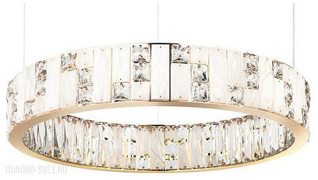 Подвесная светодиодная хрустальная люстра Odeon Light CROSSA 5072/80L