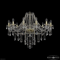 Большая хрустальная люстра Bohemia IVELE Crystal 1415/12/360 G