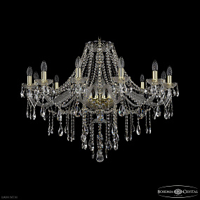 Большая хрустальная люстра Bohemia IVELE Crystal 1415/12/360 G