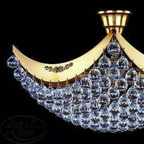 Люстра потолочная ARTGLASS FIONA III. LIGHT PATINA CE
