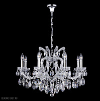 Подвесная хрустальная люстра Crystal Lux HOLLYWOOD SP8 CHROME