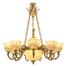 Подвесная люстра Bohemia Ivele Crystal Verona 72003P/9/210 G P1 U Angel Y8 FA4M