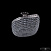 Большая хрустальная люстра Bohemia IVELE Crystal 19113/90IV Ni