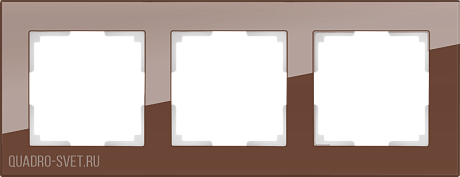 Рамка на 3 поста (мокко) Werkel WL01-Frame-03