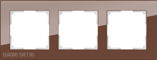 Рамка на 3 поста (мокко) Werkel WL01-Frame-03