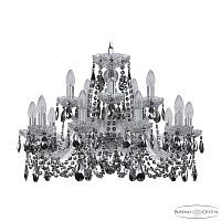 Хрустальная подвесная люстра Bohemia IVELE Crystal 1402/10+5/240 Ni R781