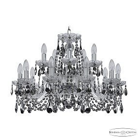 Хрустальная подвесная люстра Bohemia IVELE Crystal 1402/10+5/240 Ni R781
