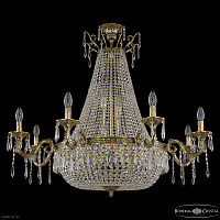 Большая хрустальная люстра Bohemia IVELE Crystal 2101H201/8/100IV/Y1 GB
