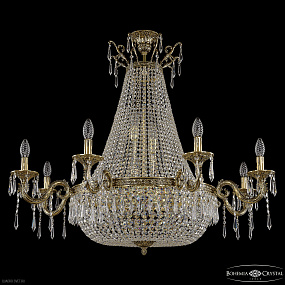 Большая хрустальная люстра Bohemia IVELE Crystal 2101H201/8/100IV/Y1 GB