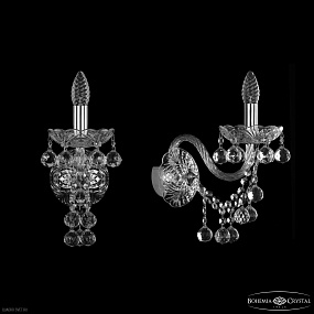 Бра хрустальное Bohemia IVELE Crystal 1409B/1/195/XL Ni