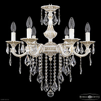 Хрустальная подвесная люстра Bohemia IVELE Crystal AL78101/6/175 B WMG Leafs