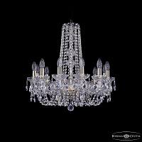 Большая хрустальная люстра Bohemia IVELE Crystal 1402/12/195/h-60 G