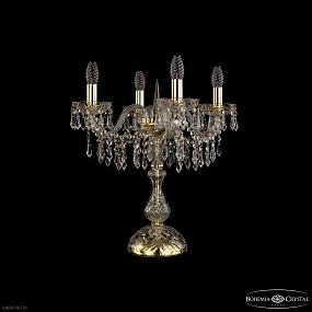Настольная лампа с хрусталем Bohemia IVELE Crystal 1403L/4/141-47 G