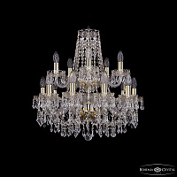 Хрустальная подвесная люстра Bohemia IVELE Crystal 1403/10+5/195/2d G