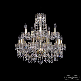Хрустальная подвесная люстра Bohemia IVELE Crystal 1403/10+5/195/2d G