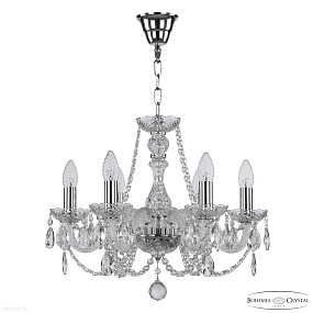 Хрустальная подвесная люстра Bohemia IVELE Crystal 101/6/165 Ni