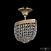 Хрустальная потолочная люстра Bohemia IVELE Crystal 19283/35IV G