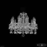 Хрустальная подвесная люстра Bohemia IVELE Crystal 1413/10/165 Ni