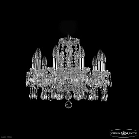 Хрустальная подвесная люстра Bohemia IVELE Crystal 1413/10/165 Ni